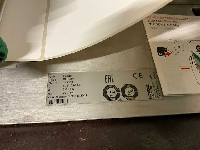 Novexx xlp504 labelprinter - afbeelding 4 van  6
