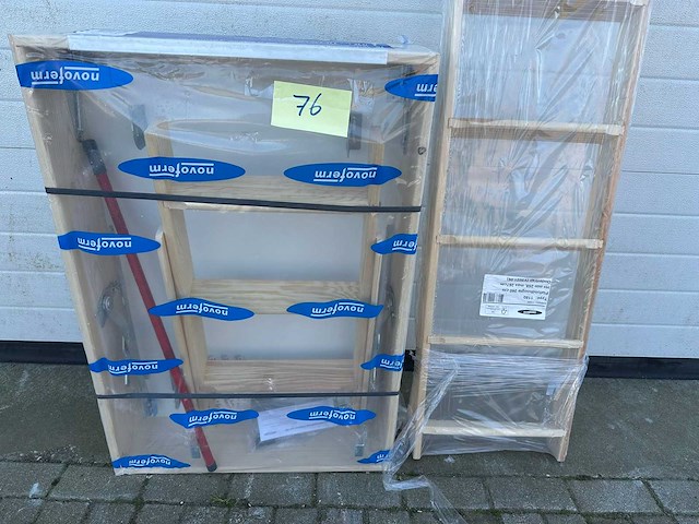 Novoferm - vlieringtrap - 1180 2-dlg 70x110x20cm - afbeelding 2 van  3