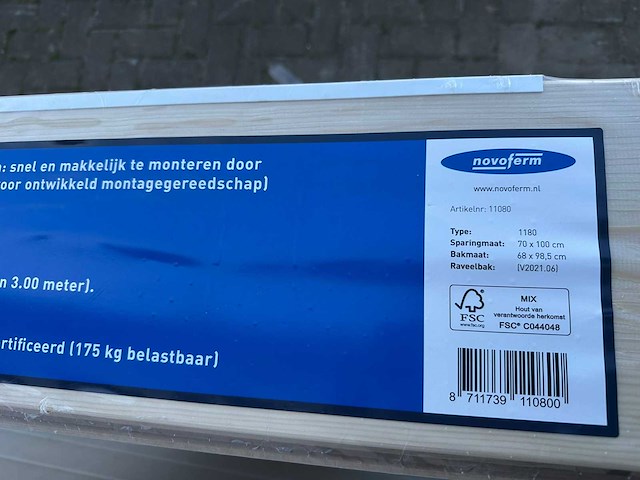 Novoferm - vlieringtrap - 1180 2-dlg 70x110x20cm - afbeelding 3 van  3