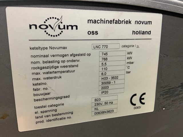 Novumax lnc 770 industriële verwarmingsinstallatie - afbeelding 7 van  8