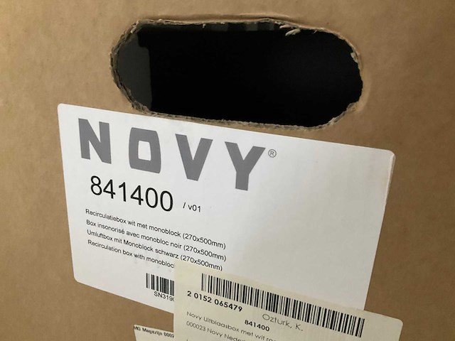 Novy 841400 afzuigkap recirculatie wit - afbeelding 2 van  4