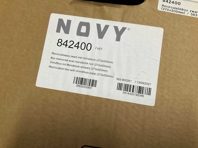 Novy 842400 afzuigkap recirculatie zwart - afbeelding 2 van  6