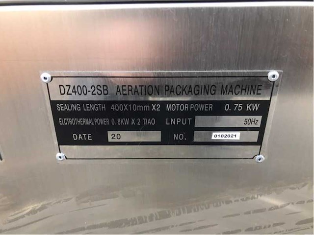 Noypack dz400-2sb double chamber vacuümmachine - afbeelding 5 van  12