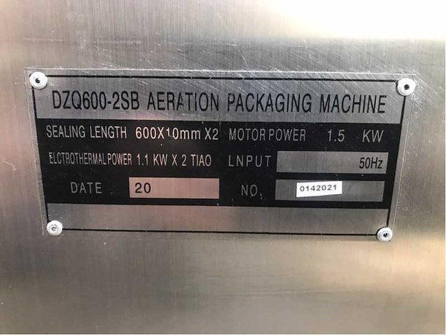 Noypack dz600h-2sb double chamber vacuümmachine - afbeelding 3 van  6