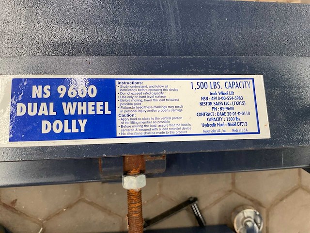 Ns dte13 truck wheel lift - afbeelding 3 van  7