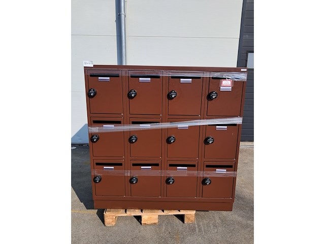 (ns materiaal) 2x 12-deurs lockerkast, olssen - afbeelding 1 van  7