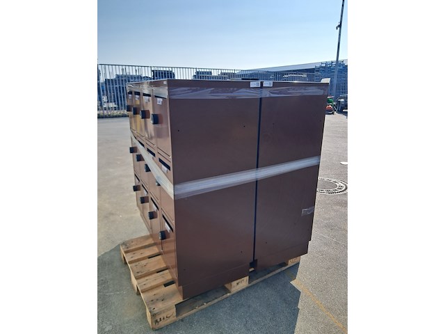 (ns materiaal) 2x 12-deurs lockerkast, olssen - afbeelding 4 van  7