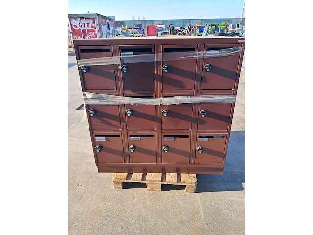 (ns materiaal) 2x 12-deurs lockerkast, olssen - afbeelding 3 van  7