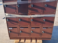 (ns materiaal) 2x 12-deurs lockerkast, olssen - afbeelding 3 van  7