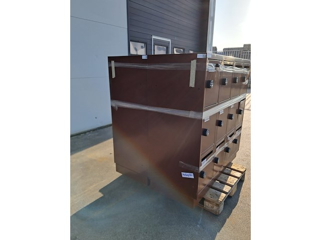 (ns materiaal) 2x 12-deurs lockerkast, olssen - afbeelding 4 van  7