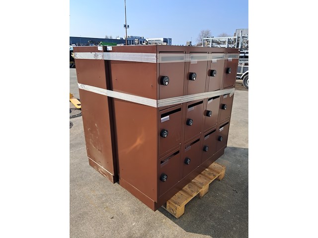 (ns materiaal) 2x 12-deurs lockerkast, olssen - afbeelding 3 van  7