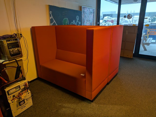 (ns materiaal) 2x akoestische stiltebank, rood, rood - afbeelding 2 van  5