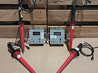 (ns materiaal) 2x hoogspanningsmeter, digit, met 4x sonde, fluke 80k-40 - afbeelding 1 van  7