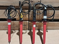 (ns materiaal) 2x hoogspanningsmeter, digit, met 4x sonde, fluke 80k-40 - afbeelding 5 van  7
