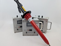 (ns materiaal) 3x hoogspanningsmeter, digit, met 4x sonde, fluke 80k-40