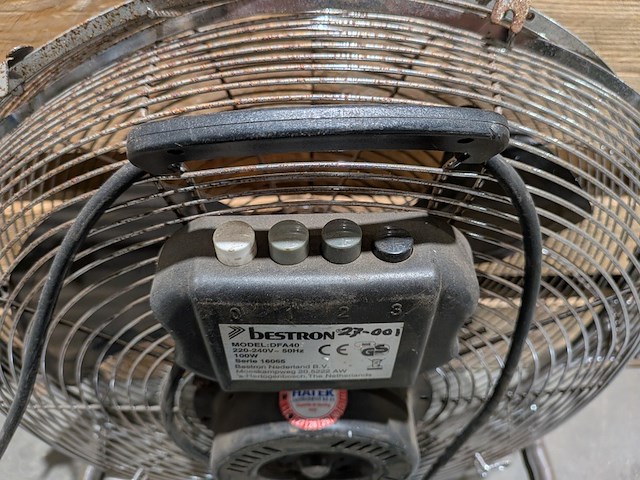 (ns materiaal) 3x vloerventilator, bestron, dfa40 - afbeelding 4 van  8