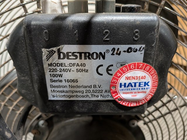 (ns materiaal) 3x vloerventilator, bestron, dfa40 - afbeelding 7 van  8
