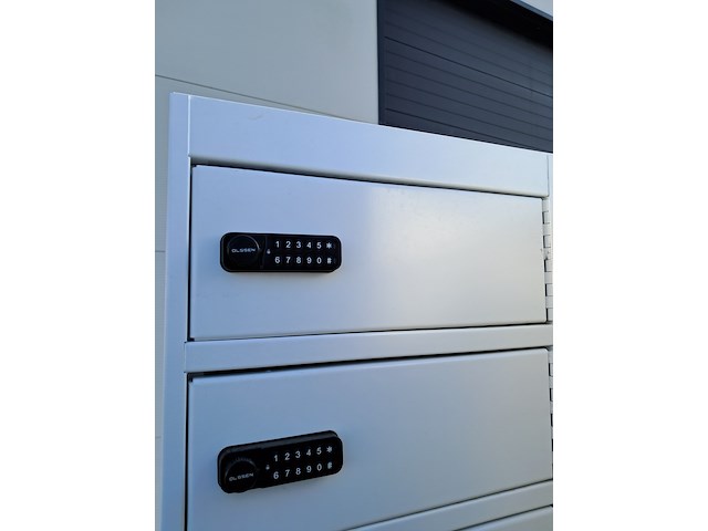 (ns materiaal) 4x 10-deurs lockerkast, olssen - afbeelding 5 van  7