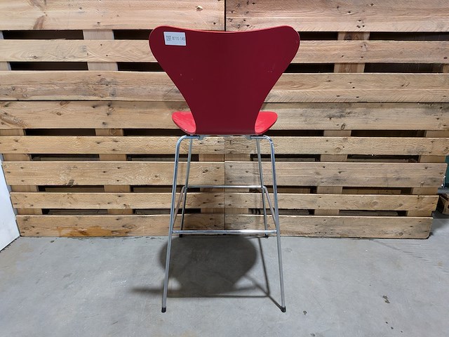 (ns materiaal) 4x barkruk, fritz hansen, series 7 - afbeelding 8 van  11