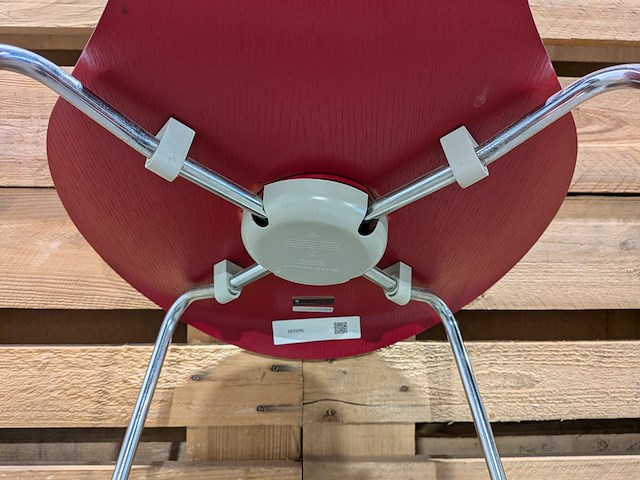 (ns materiaal) 4x barkruk, fritz hansen, series 7 - afbeelding 9 van  11