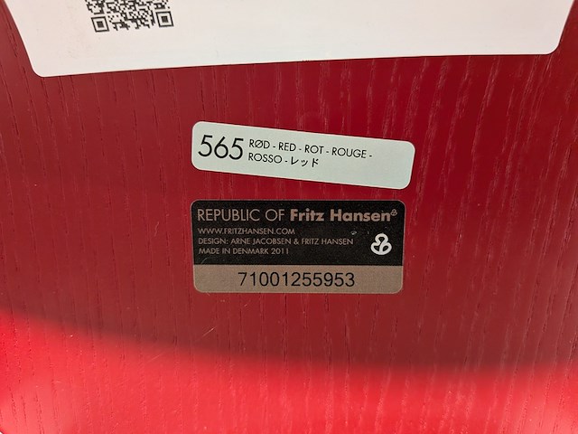 (ns materiaal) 4x barkruk, fritz hansen, series 7 - afbeelding 10 van  11