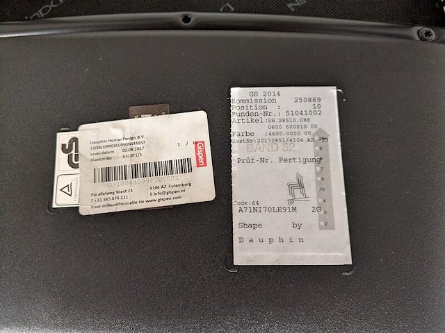 (ns materiaal) 4x vergaderstoel, dauphin, shape - afbeelding 11 van  12