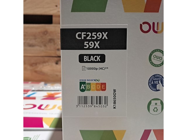 (ns materiaal) ± 50 tonercartridges, owa, cf259x, black, hp compatibel - afbeelding 4 van  9