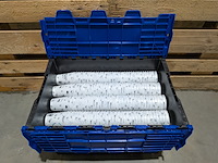 (ns materiaal) 8x kunststof transportbak, engels, e-line distribox, met herbruikbare bekes, circulware - afbeelding 4 van  6
