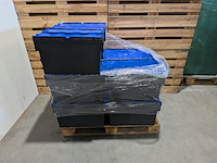 (ns materiaal) 8x kunststof transportbak, engels, e-line distribox, met herbruikbare bekes, circulware - afbeelding 6 van  6