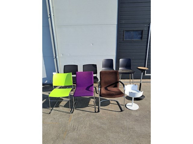 (ns materiaal) 9x diverse kantoorstoel, o.a vepa, gispen & wilkhahn stitz - afbeelding 1 van  32