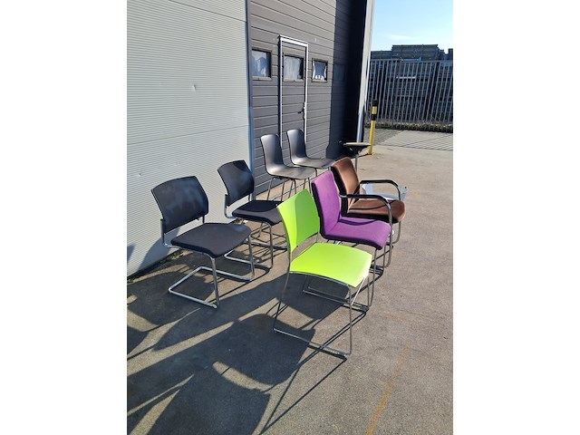 (ns materiaal) 9x diverse kantoorstoel, o.a vepa, gispen & wilkhahn stitz - afbeelding 12 van  32