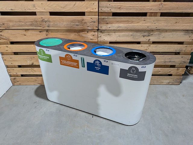 (ns materiaal) afvalbak, lune, split 4 - afbeelding 1 van  7