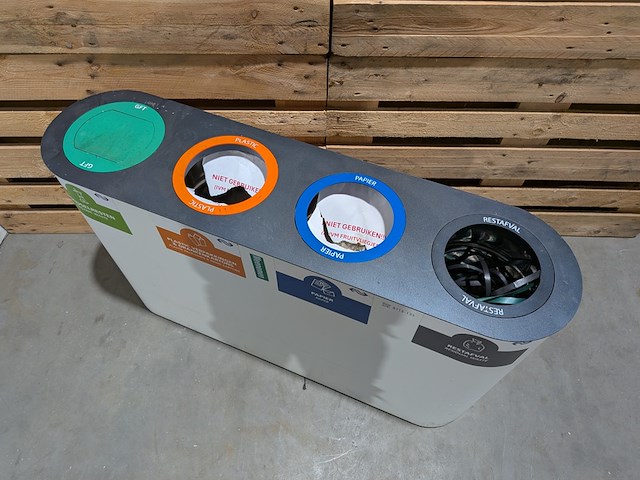 (ns materiaal) afvalbak, lune, split 4 - afbeelding 2 van  7