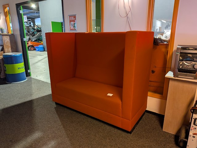 (ns materiaal) akoestische stiltebank, rood, rood - afbeelding 1 van  5