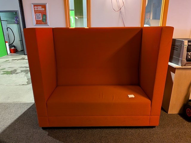 (ns materiaal) akoestische stiltebank, rood, rood - afbeelding 2 van  5