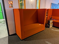 (ns materiaal) akoestische stiltebank, rood, rood - afbeelding 3 van  5