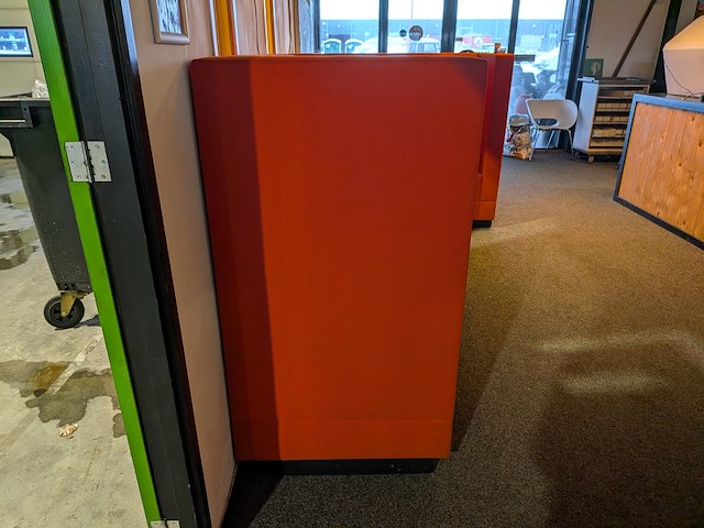 (ns materiaal) akoestische stiltebank, rood, rood - afbeelding 4 van  5