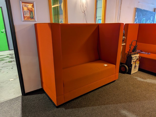 (ns materiaal) akoestische stiltebank, rood - afbeelding 3 van  5