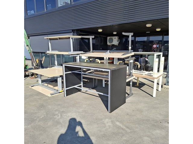 (ns materiaal) ca. 13x bureautafel - afbeelding 2 van  8