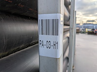 (ns materiaal) ca. 55x pvc installatiebuis, incl. stalen frame - afbeelding 6 van  7