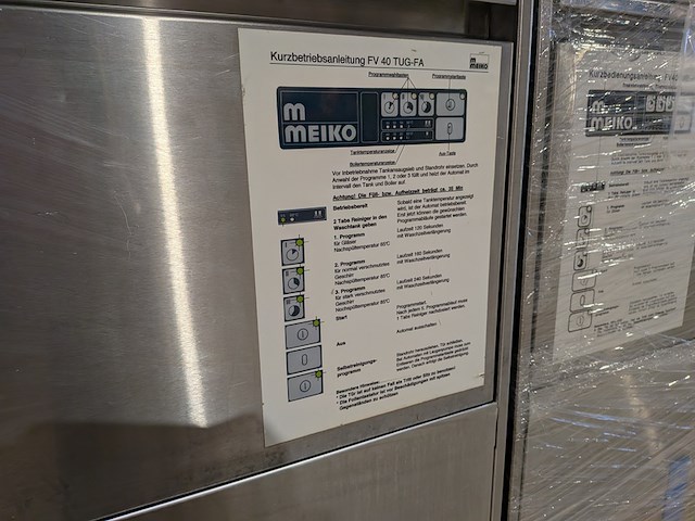 (ns materiaal) commerciële vaatwasser, meiko, fv 40 t - afbeelding 9 van  13