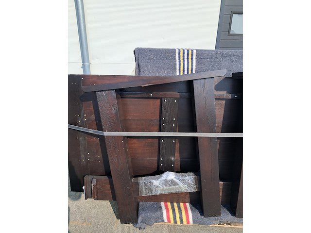 (ns materiaal) eiken houten tafel - afbeelding 4 van  6