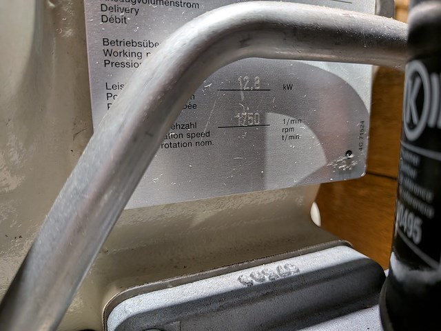 (ns materiaal) industriële vacuümpomp, knorr-bremse, 2000 - afbeelding 6 van  16