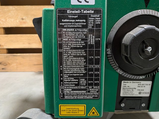 (ns materiaal) koplampafstelapparaat, hella gutmann, 8pa 007.732-30 - afbeelding 8 van  10