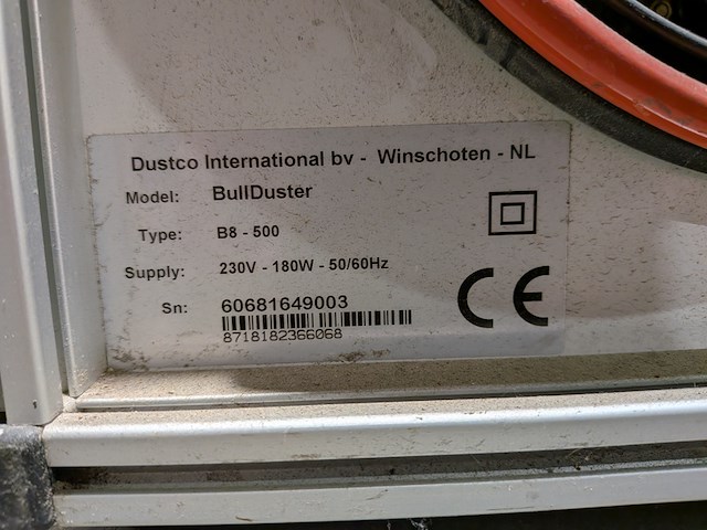 (ns materiaal) mobiele luchtreiniger, dustco, bullduster b8 - afbeelding 6 van  6