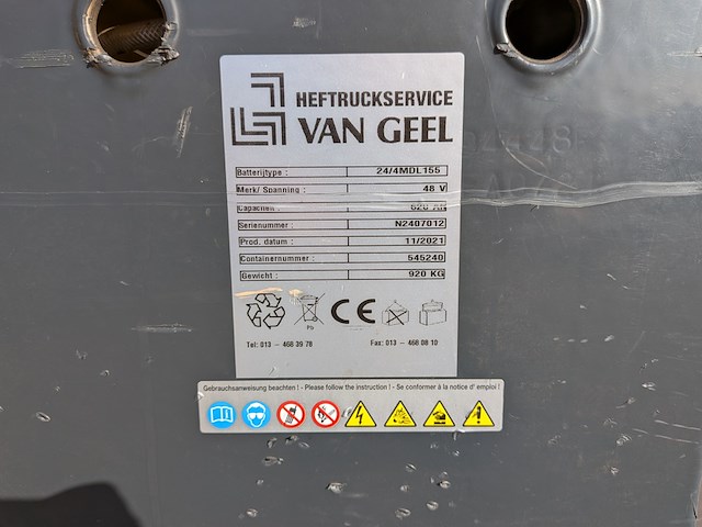 (ns materiaal) reachtruck, atlet, uns 160 dtf vre 675, 2005 - afbeelding 7 van  20