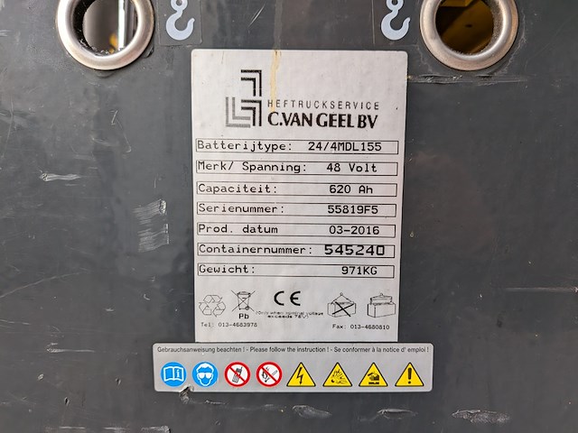 (ns materiaal) reachtruck, atlet, uns 160 dtf vre 675, 2005 - afbeelding 8 van  21