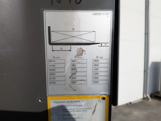 (ns materiaal) reachtruck, atlet, uns 160 dtf vre 675, 2007 - afbeelding 10 van  19