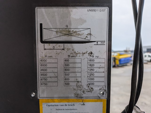 (ns materiaal) reachtruck, atlet, uns160dtfvre675, 2007 - afbeelding 9 van  21