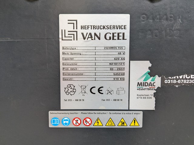 (ns materiaal) reachtruck, atlet, uns160dtfvre675, 2007 - afbeelding 13 van  21